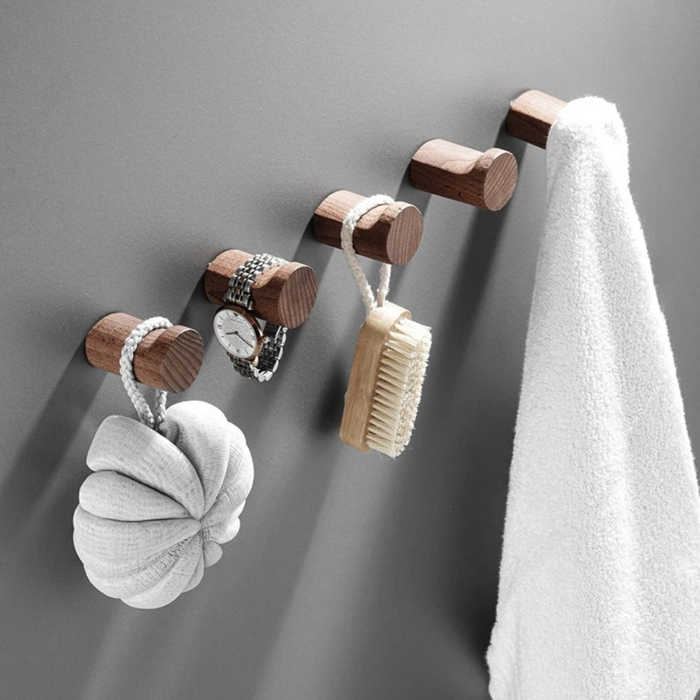 Solid Wood Wall-Mounted Peg Hook – image 1