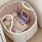 Quilted Floral Fabric Storage Basket, Foldable Organiser - product view 11