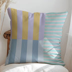 Colour Block Striped Cushion Cover – image 8