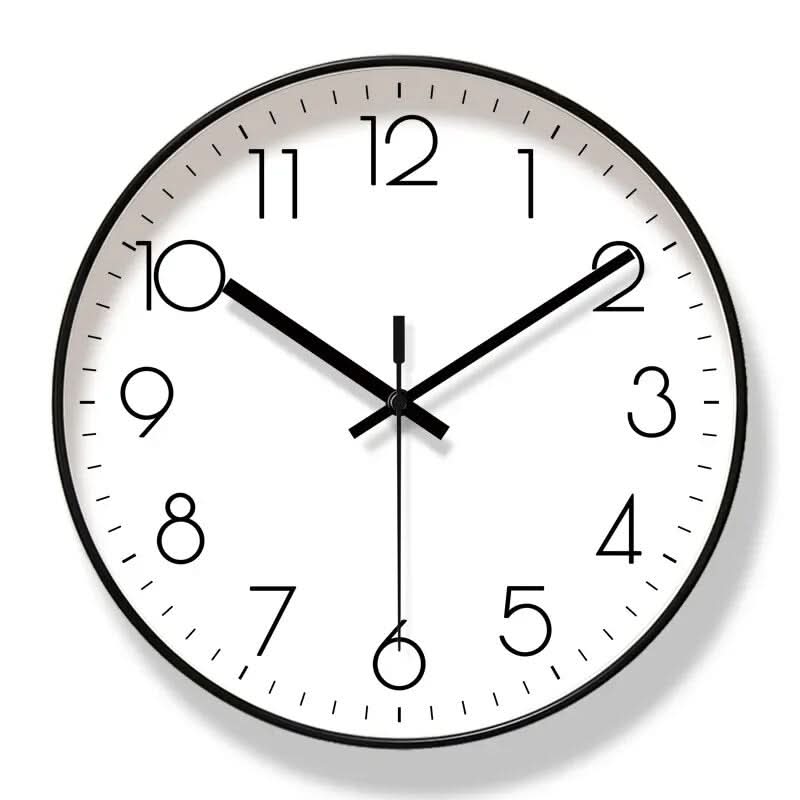 Silent Wall Clock with Bold Numerals and Glass Front - product view 9