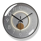 Silent Wall Clock with Bold Numerals and Glass Front - product view 10