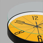 Silent Wall Clock with Bold Numerals and Glass Front - product view 6
