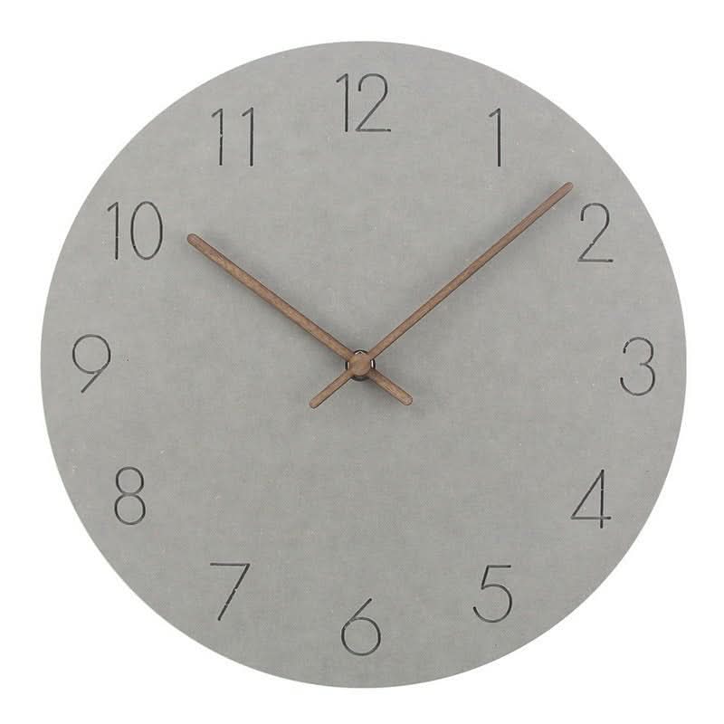 Modern Silent Wall Clock with Walnut Hands, 28.96 cm - product view 7