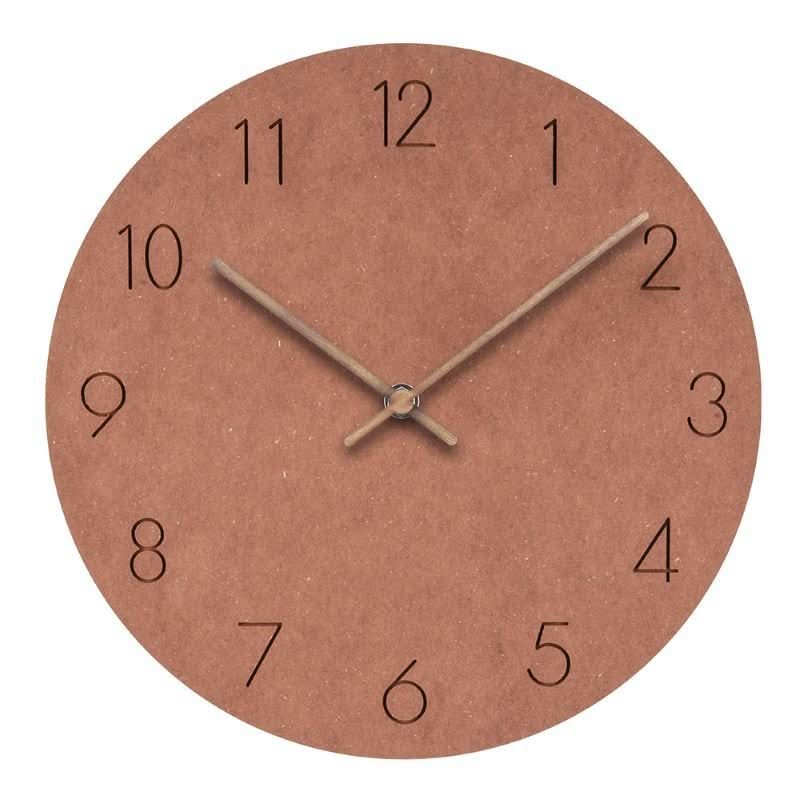 Modern Silent Wall Clock with Walnut Hands, 28.96 cm - product view 8