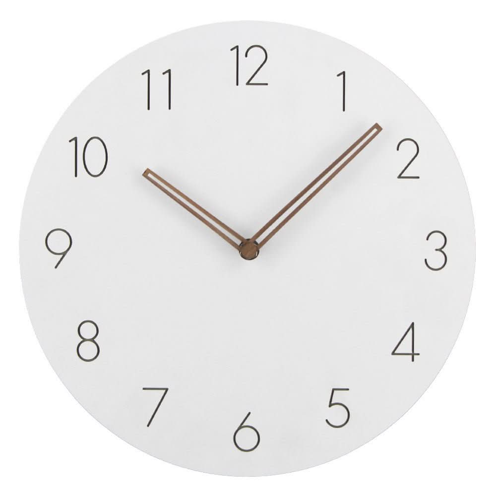 Modern Silent Wall Clock with Walnut Hands, 28.96 cm - product view 9