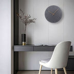 Modern Silent Wall Clock with Walnut Hands, 28.96 cm - product view 3