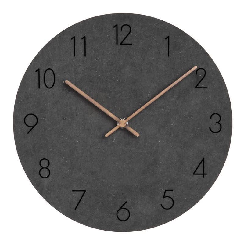Modern Silent Wall Clock with Walnut Hands, 28.96 cm - product view 6