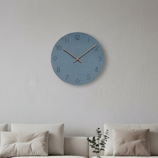 Modern Silent Wall Clock with Walnut Hands, 28.96 cm - product view 2