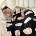 Polka Dot Fleece Blanket for Sofa and Bed - product view 7