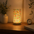 Wooden Bedside Table Lamp, USB LED Light with Fabric Shade - product view 4