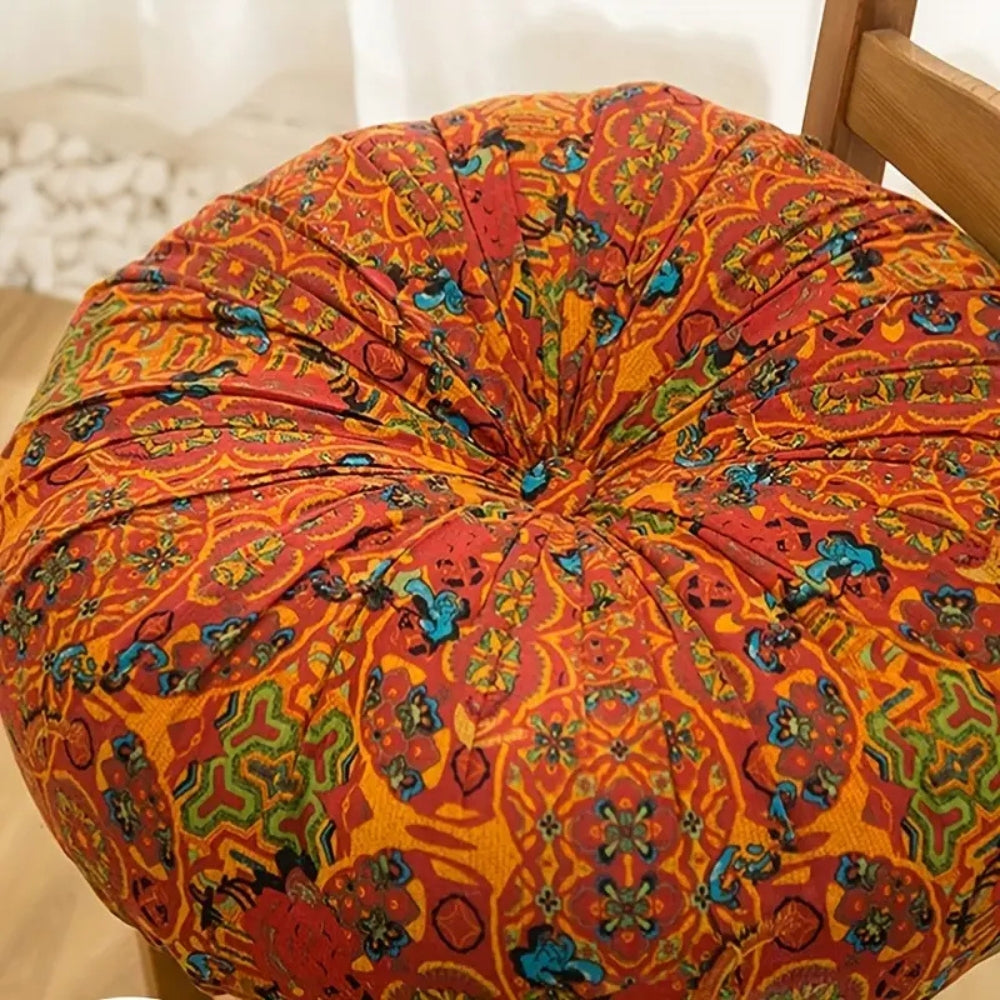 Moroccan Round Floor Cushion, 50.8 cm Meditation Pillow - product view 3