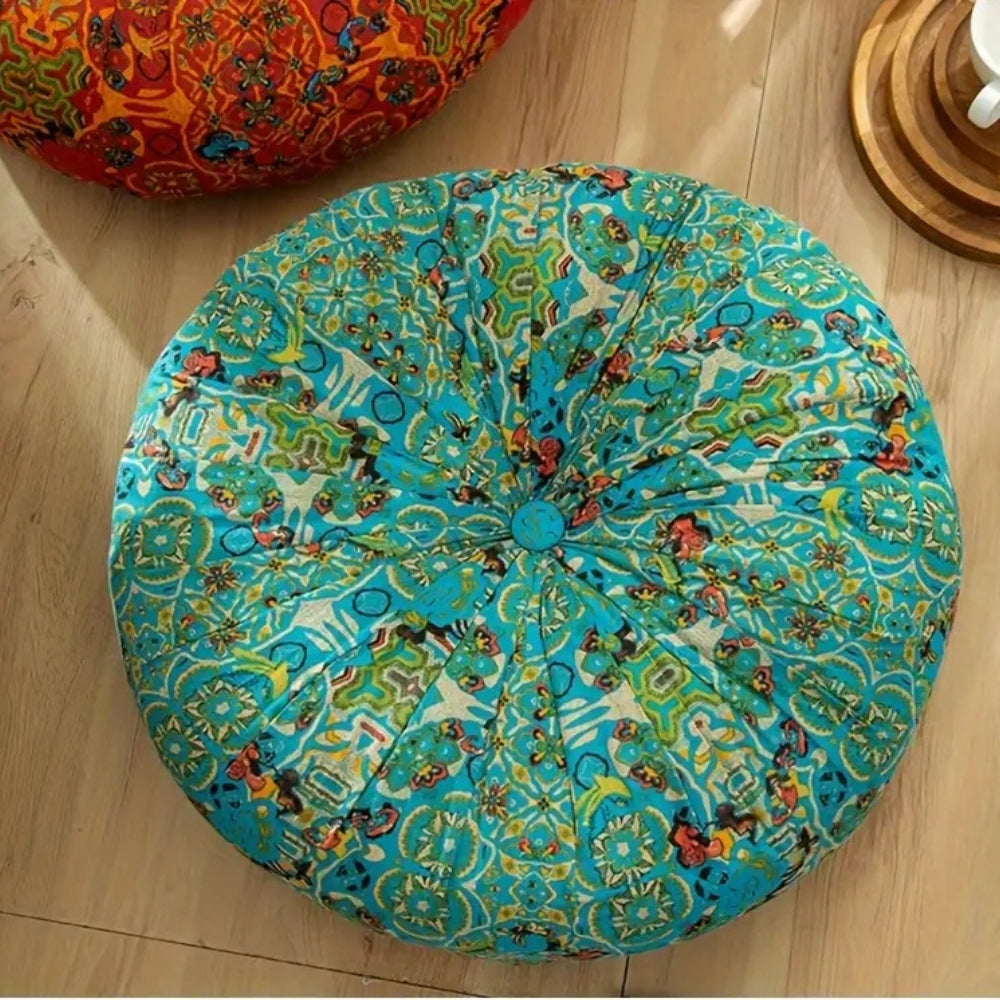 Moroccan Round Floor Cushion, 50.8 cm Meditation Pillow - product view 2