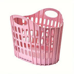 Foldable Plastic Storage Basket with Carry Handles – image 10