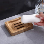 Bamboo Soap Dish with Drainage Slots - product view 3