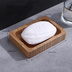 Bamboo Soap Dish with Drainage Slots - product view 1
