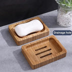 Bamboo Soap Dish with Drainage Slots - product view 5