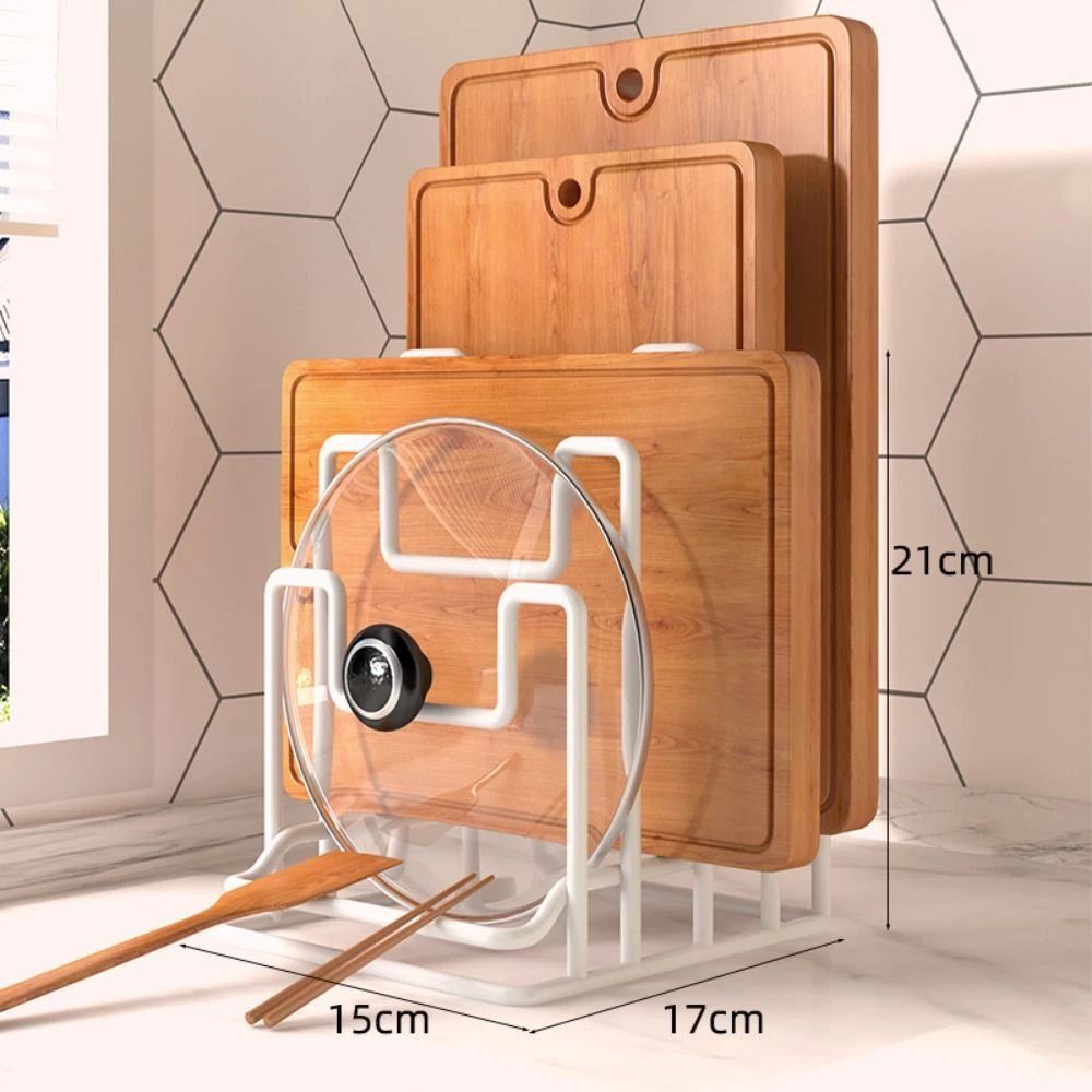 Kitchen Pot Lid and Chopping Board Storage Rack - product view 5