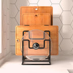 Kitchen Pot Lid and Chopping Board Storage Rack - product view 2