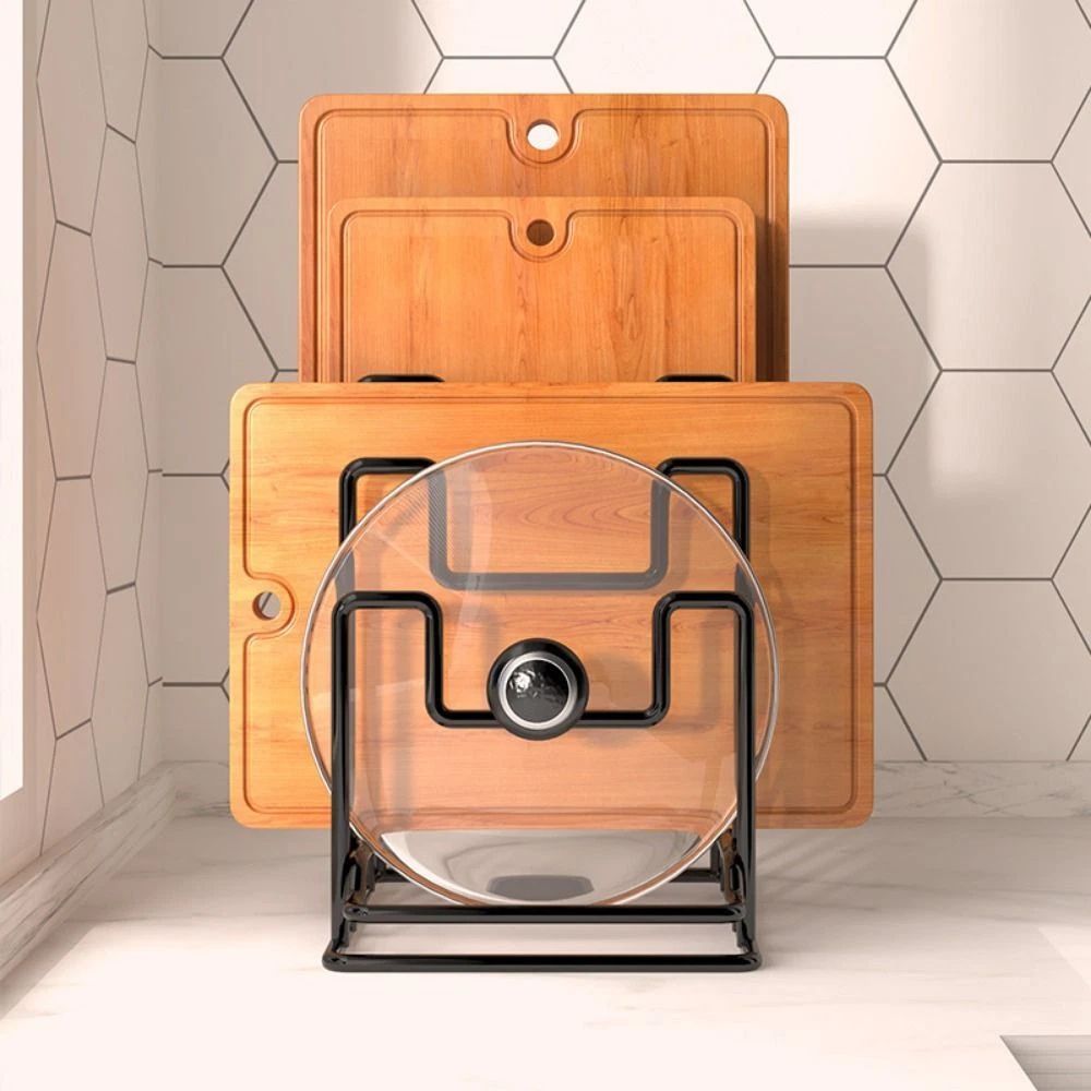 Kitchen Pot Lid and Chopping Board Storage Rack - product view 2