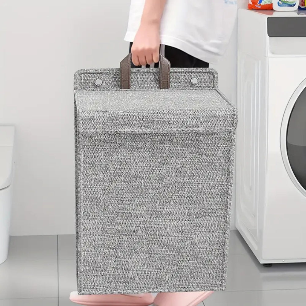 Foldable Hanging Polyester Laundry Basket – image 3