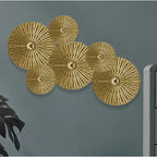 Gold Tone Metal Wall Decoration