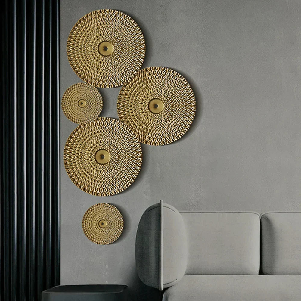 Gold Tone Metal Wall Decoration