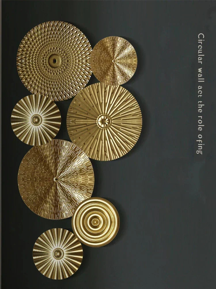 Gold Tone Metal Wall Decoration
