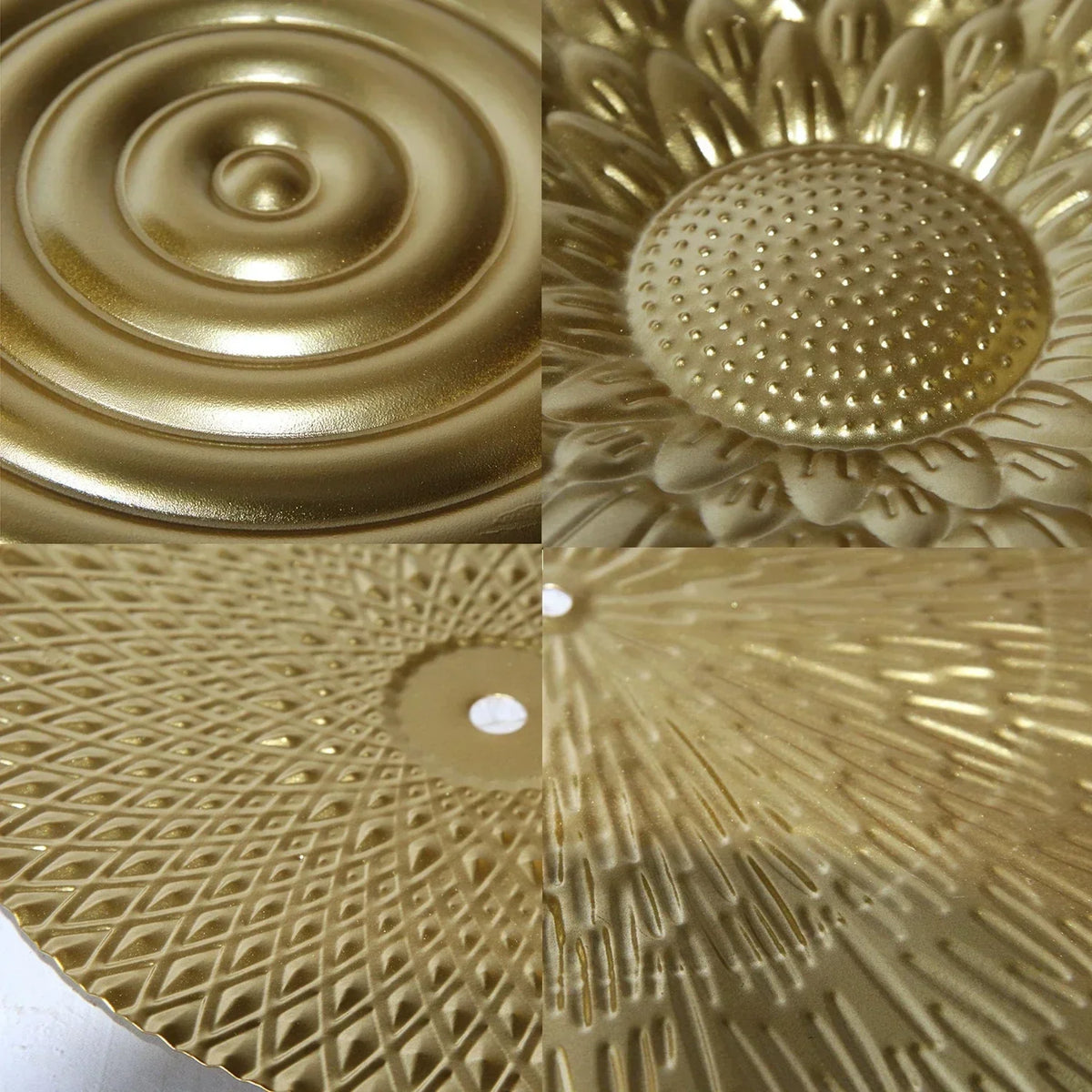 Gold Tone Metal Wall Decoration