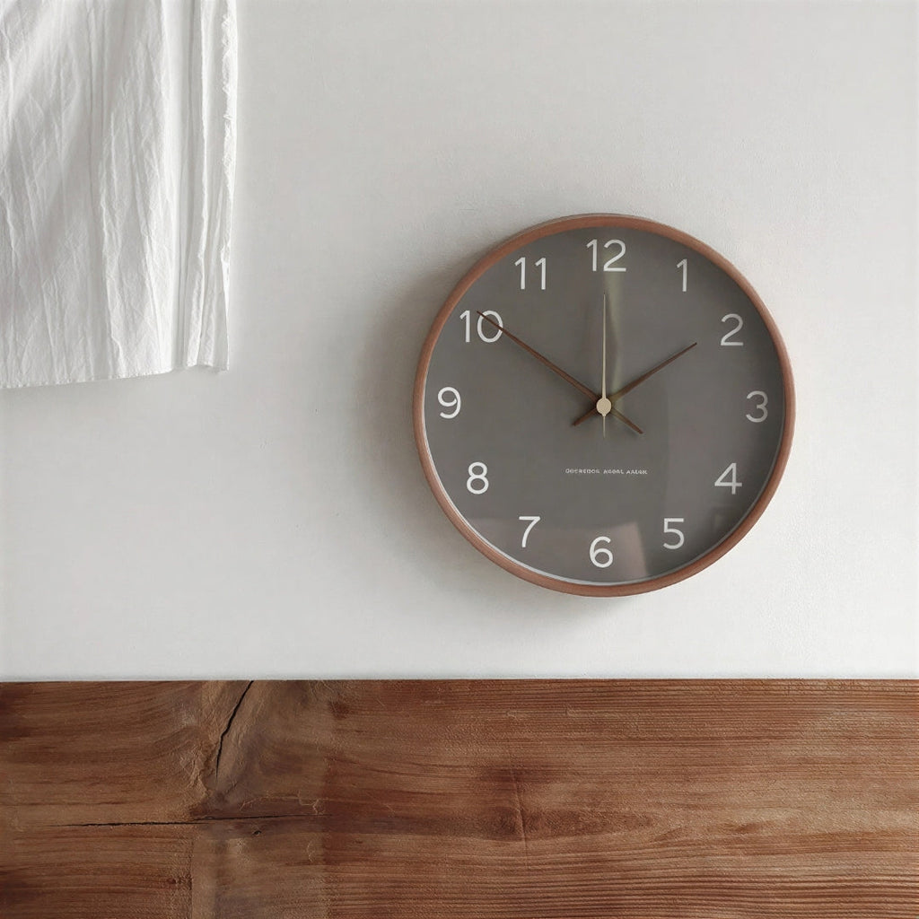 Wood Frame Silent Wall Clock, 30 cm