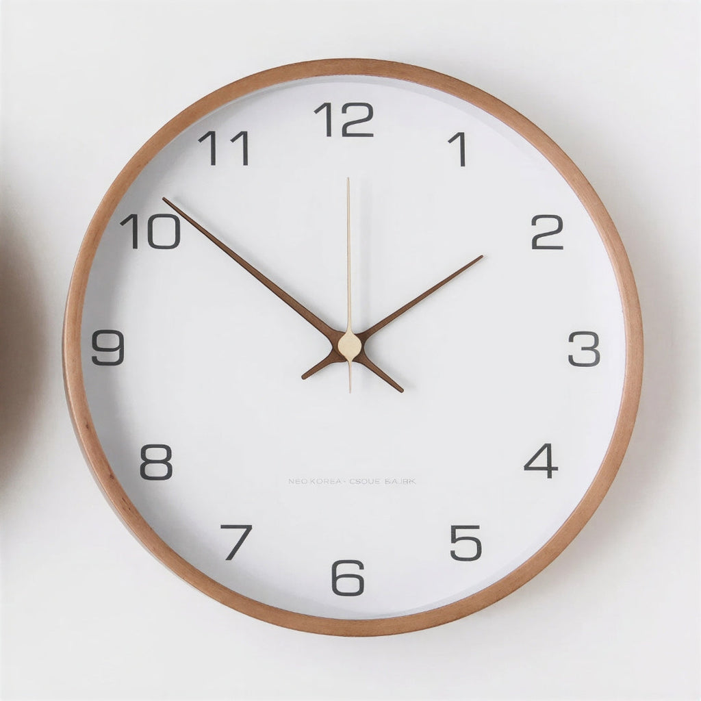 Wood Frame Silent Wall Clock, 30 cm