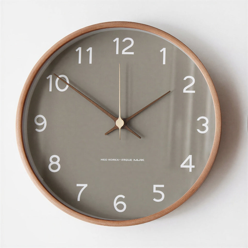 Wood Frame Silent Wall Clock, 30 cm