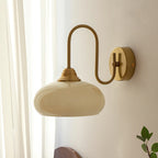 Glass Wall Sconce with Brass or Chrome Finish - view 6