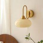 Glass Wall Sconce with Brass or Chrome Finish - view 8