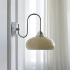Glass Wall Sconce with Brass or Chrome Finish - view 9