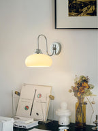 Glass Wall Sconce with Brass or Chrome Finish - view 13