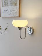 Glass Wall Sconce with Brass or Chrome Finish - view 14