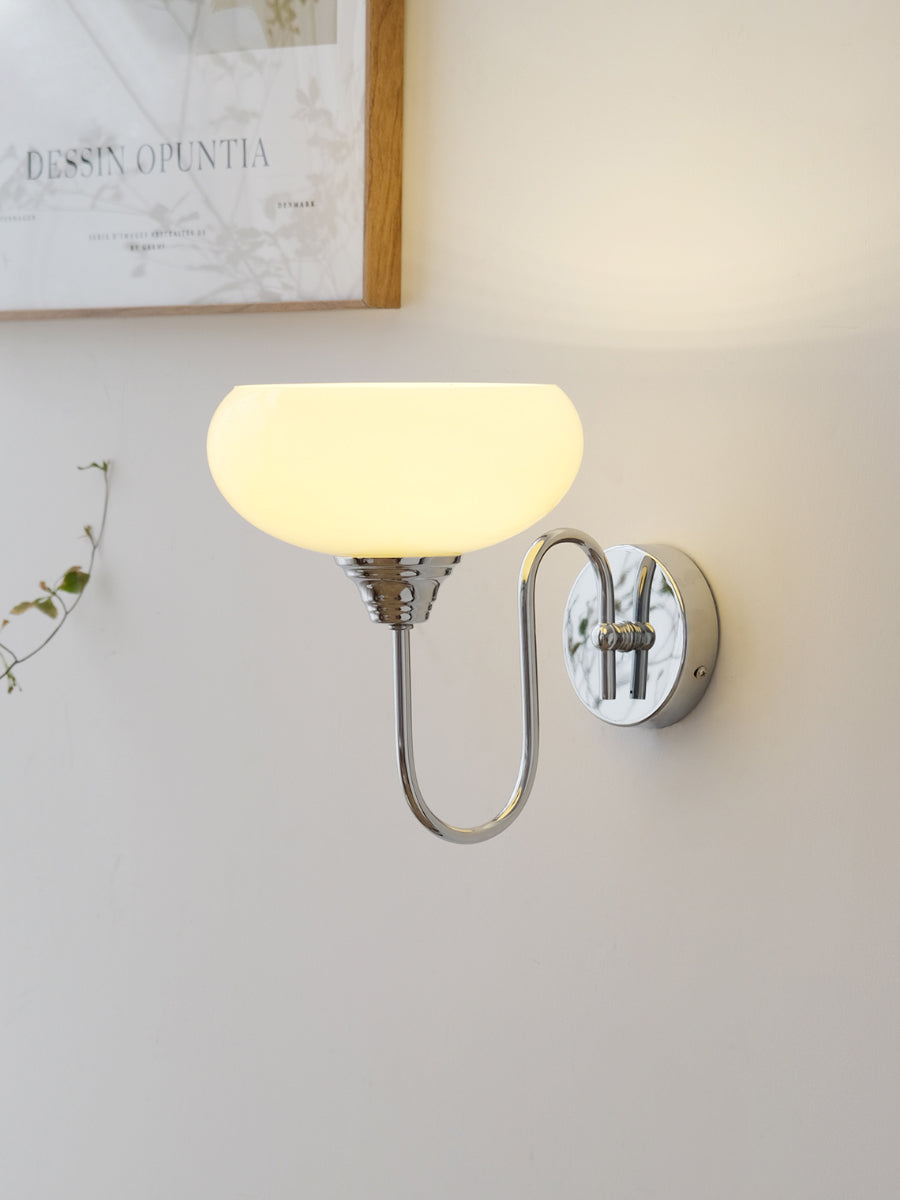 Glass Wall Sconce with Brass or Chrome Finish - view 15