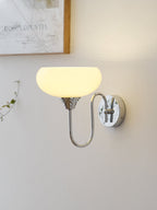 Glass Wall Sconce with Brass or Chrome Finish - view 15