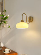 Glass Wall Sconce with Brass or Chrome Finish - view 20
