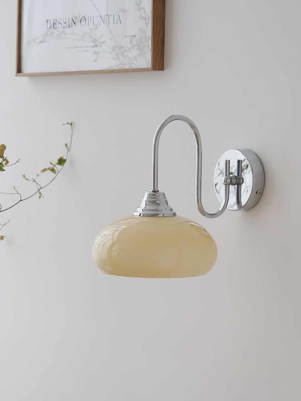 Glass Wall Sconce with Brass or Chrome Finish - view 22