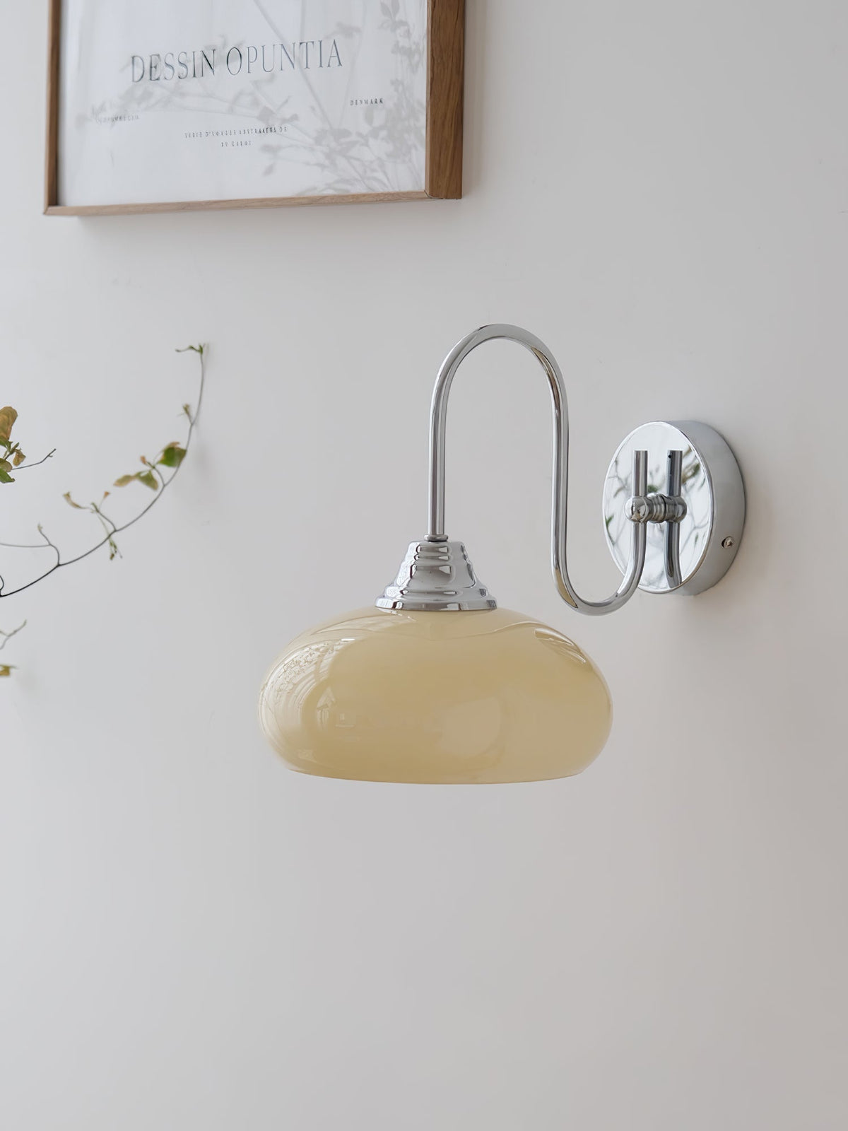 Glass Wall Sconce with Brass or Chrome Finish - view 22