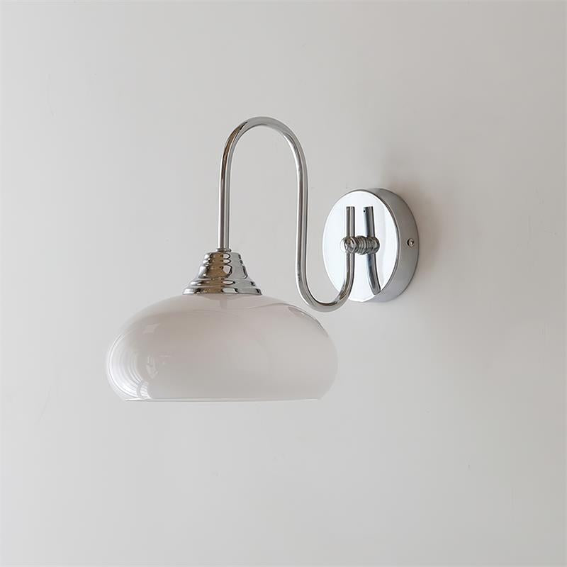 Glass Wall Sconce with Brass or Chrome Finish - view 34