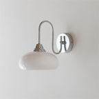 Glass Wall Sconce with Brass or Chrome Finish - view 34