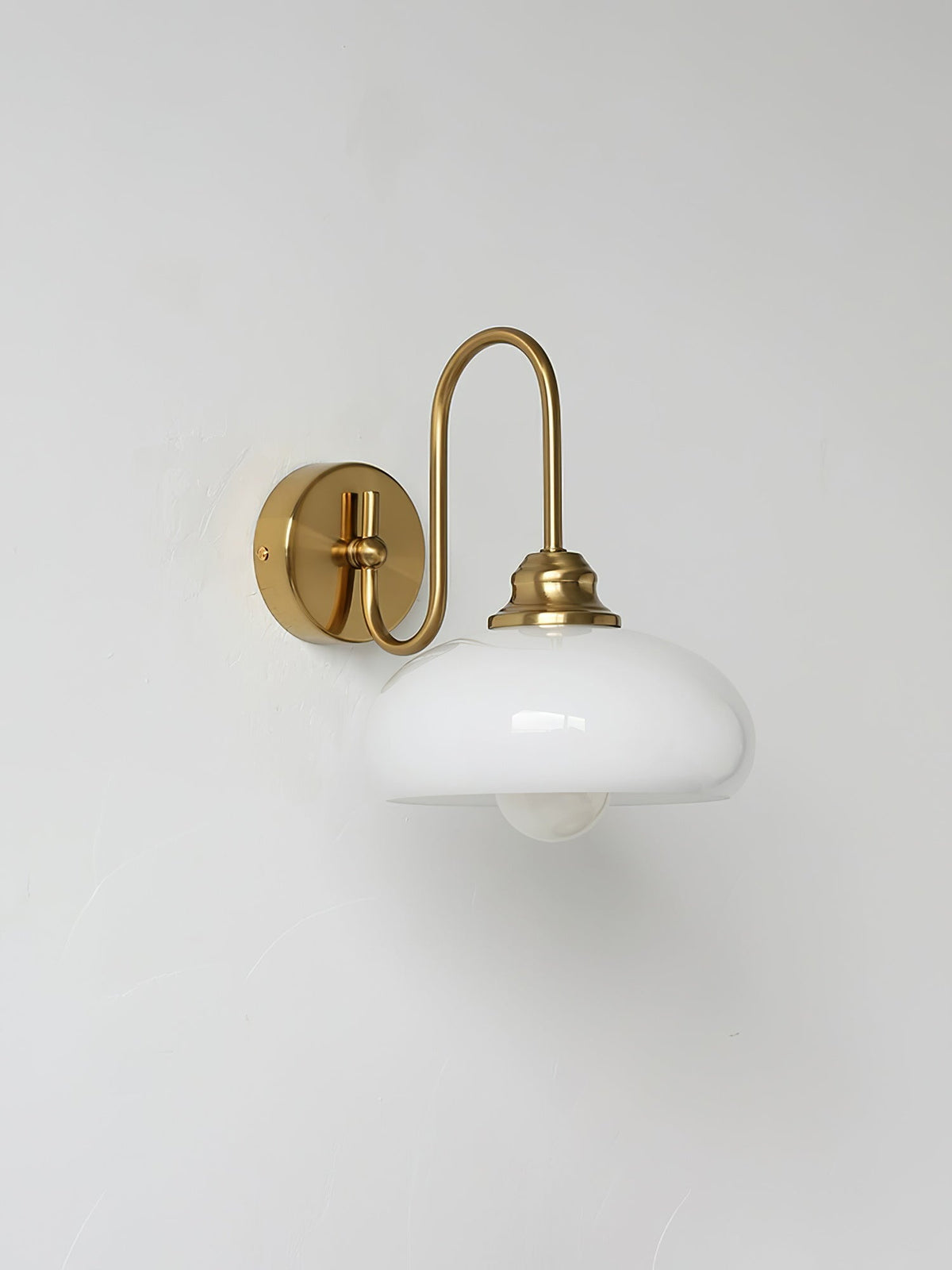 Glass Wall Sconce with Brass or Chrome Finish - view 25