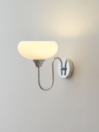 Glass Wall Sconce with Brass or Chrome Finish - view 26