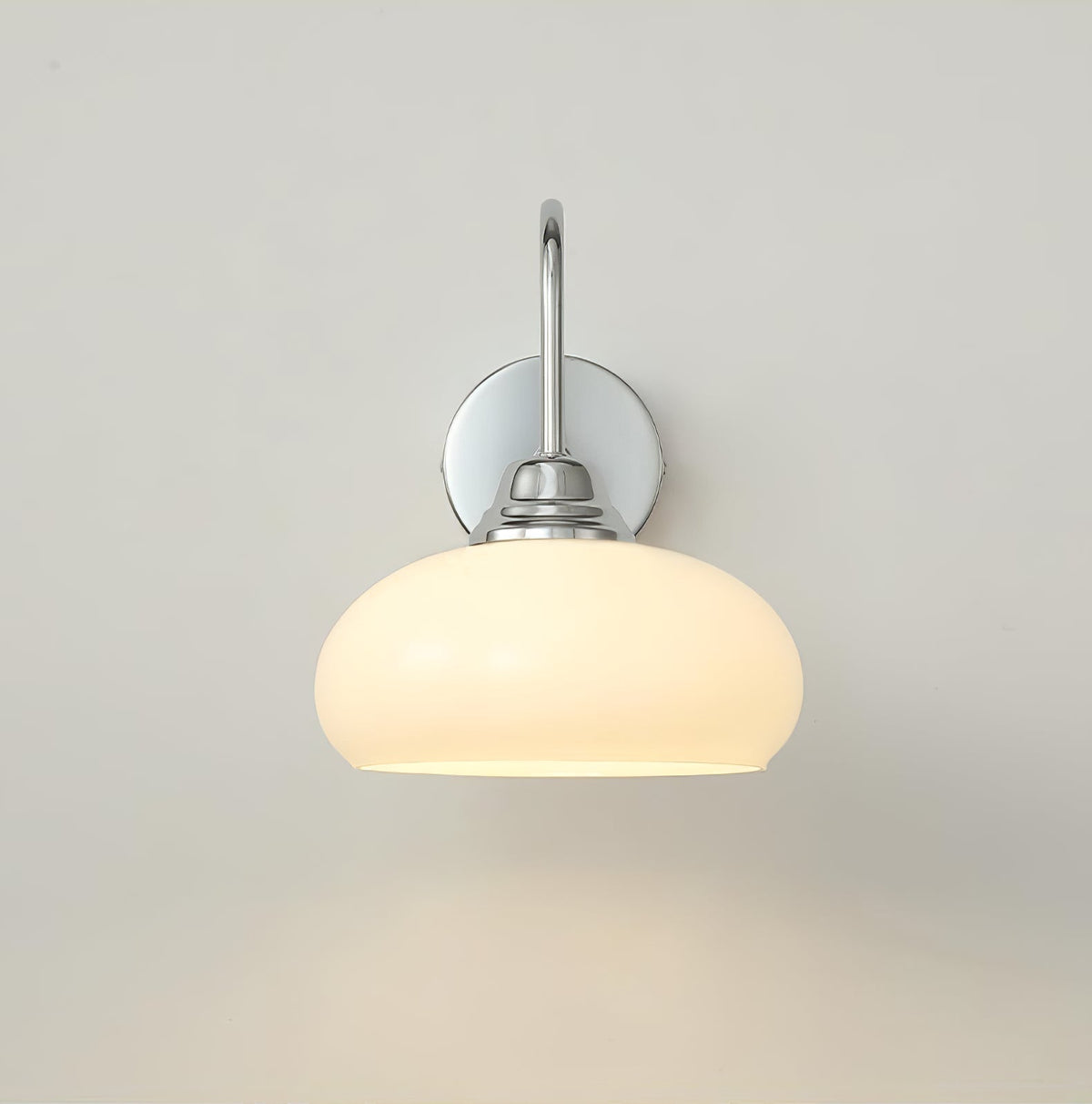 Glass Wall Sconce with Brass or Chrome Finish - view 27