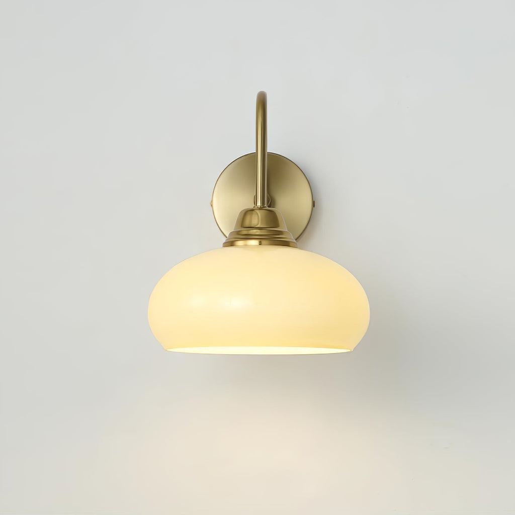 Glass Wall Sconce with Brass or Chrome Finish - view 28