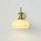 Glass Wall Sconce with Brass or Chrome Finish - view 28