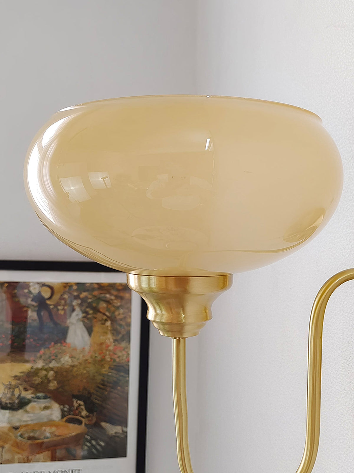 Glass Wall Sconce with Brass or Chrome Finish - view 29