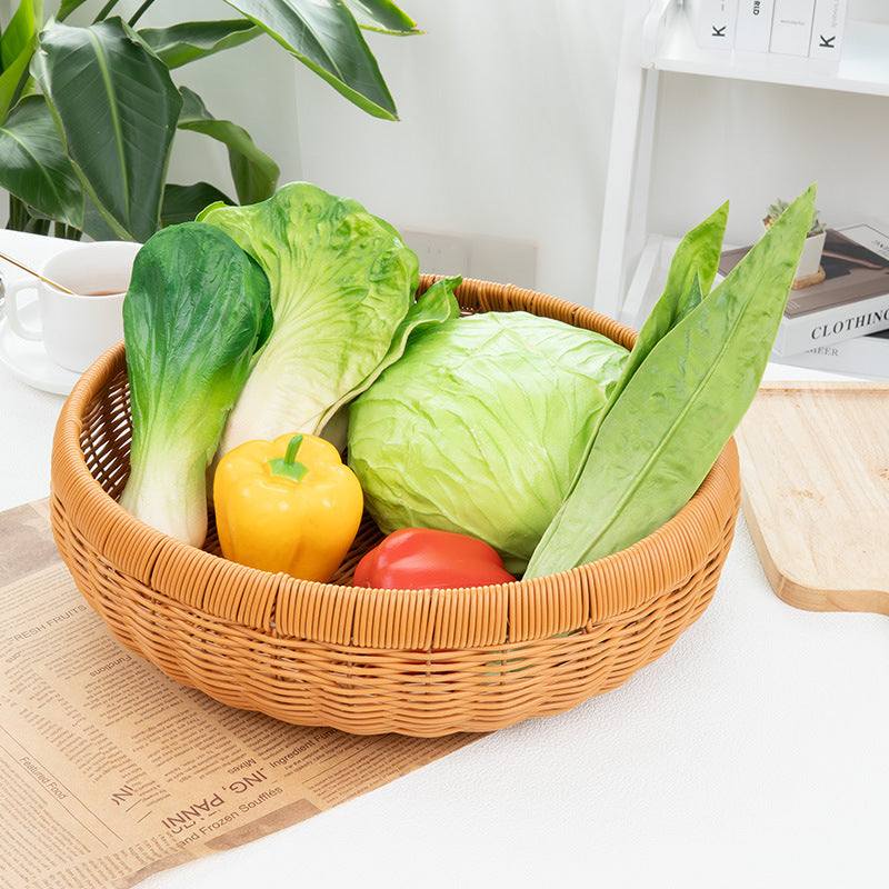 Shallow Woven Oval Basket – product image 3